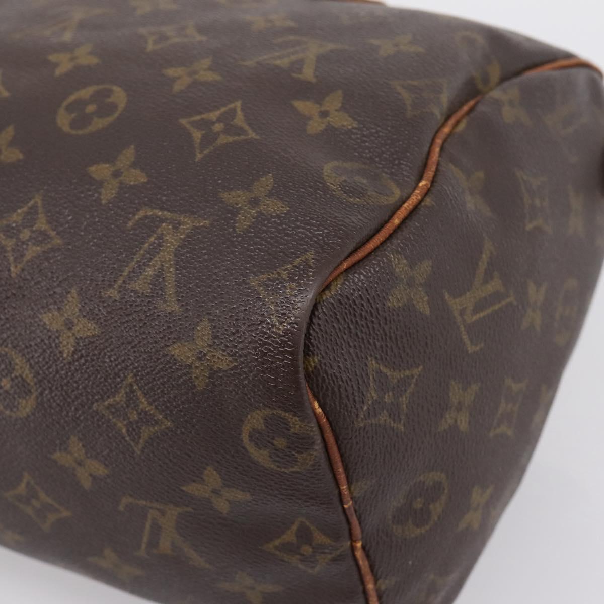 LOUIS VUITTON Monogram Speedy 25 Hand Bag M41528 LV Auth 205221
