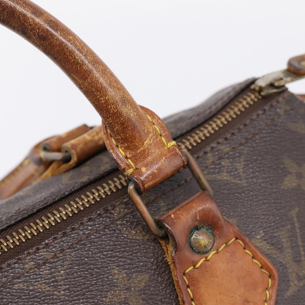 LOUIS VUITTON Monogram Speedy 25 Hand Bag M41528 LV Auth 205221