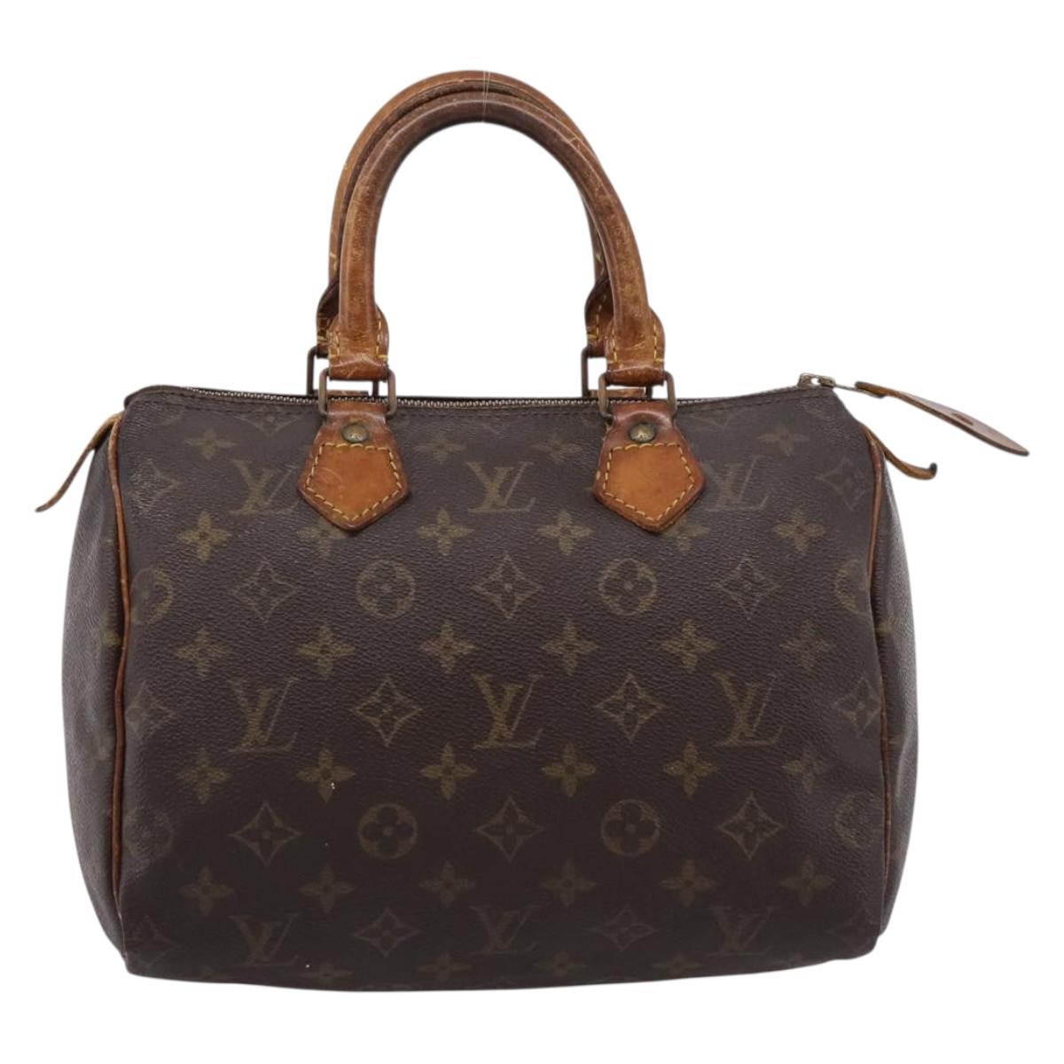 LOUIS VUITTON Monogram Speedy 25 Hand Bag M41528 LV Auth 205221