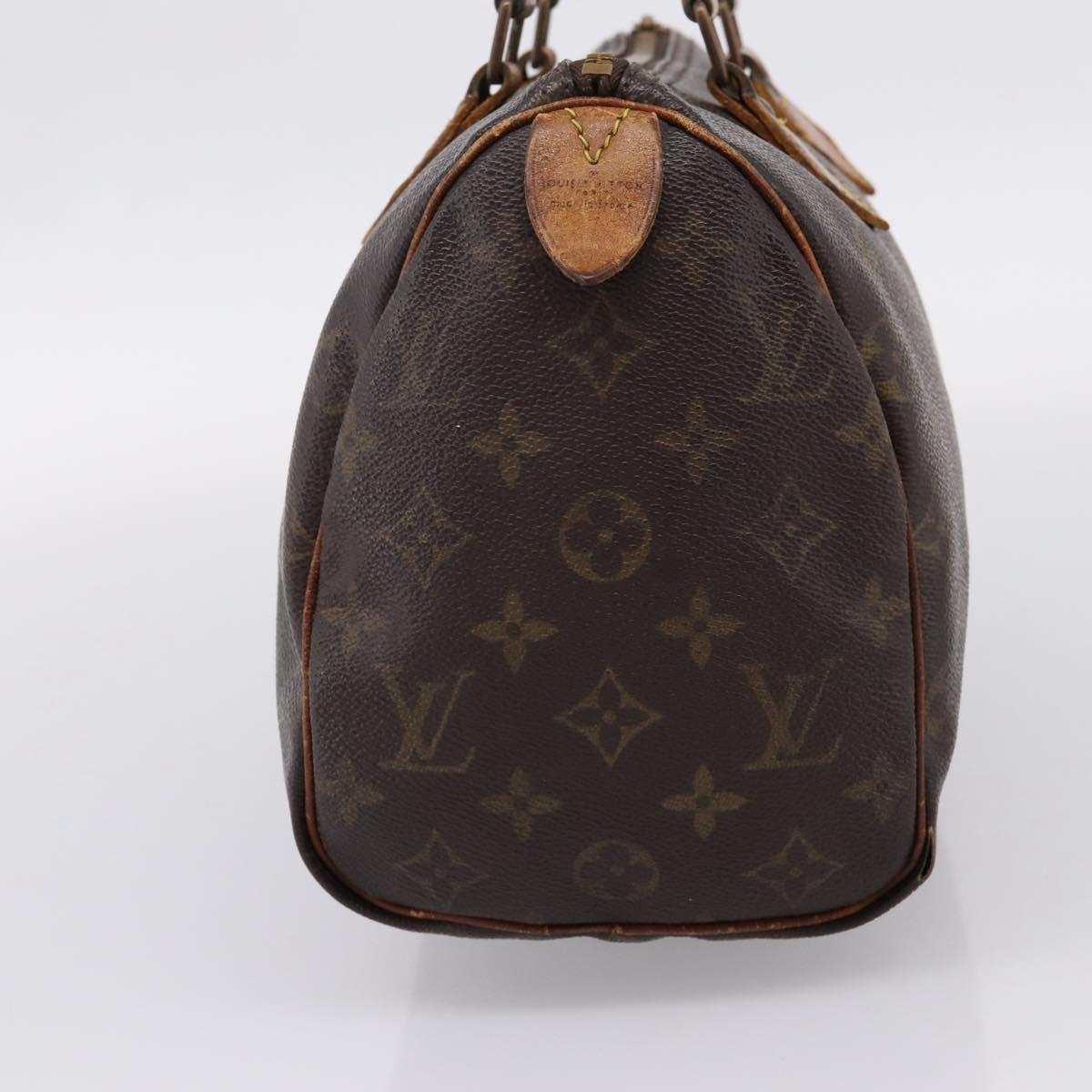 LOUIS VUITTON Monogram Speedy 25 Hand Bag M41528 LV Auth 205221