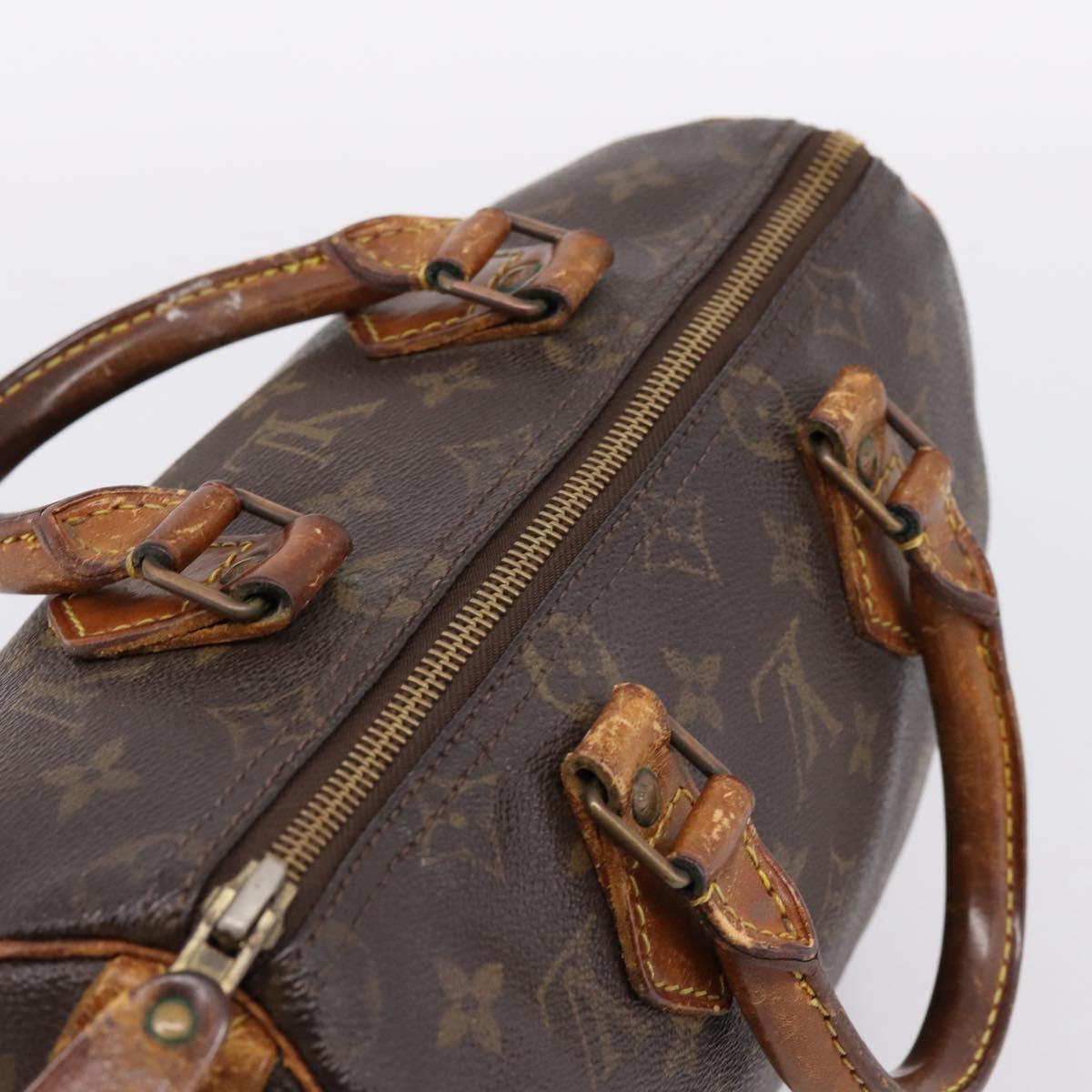 LOUIS VUITTON Monogram Speedy 25 Hand Bag M41528 LV Auth 205221