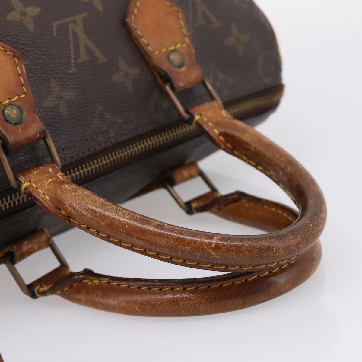 LOUIS VUITTON Monogram Speedy 25 Hand Bag M41528 LV Auth 205221