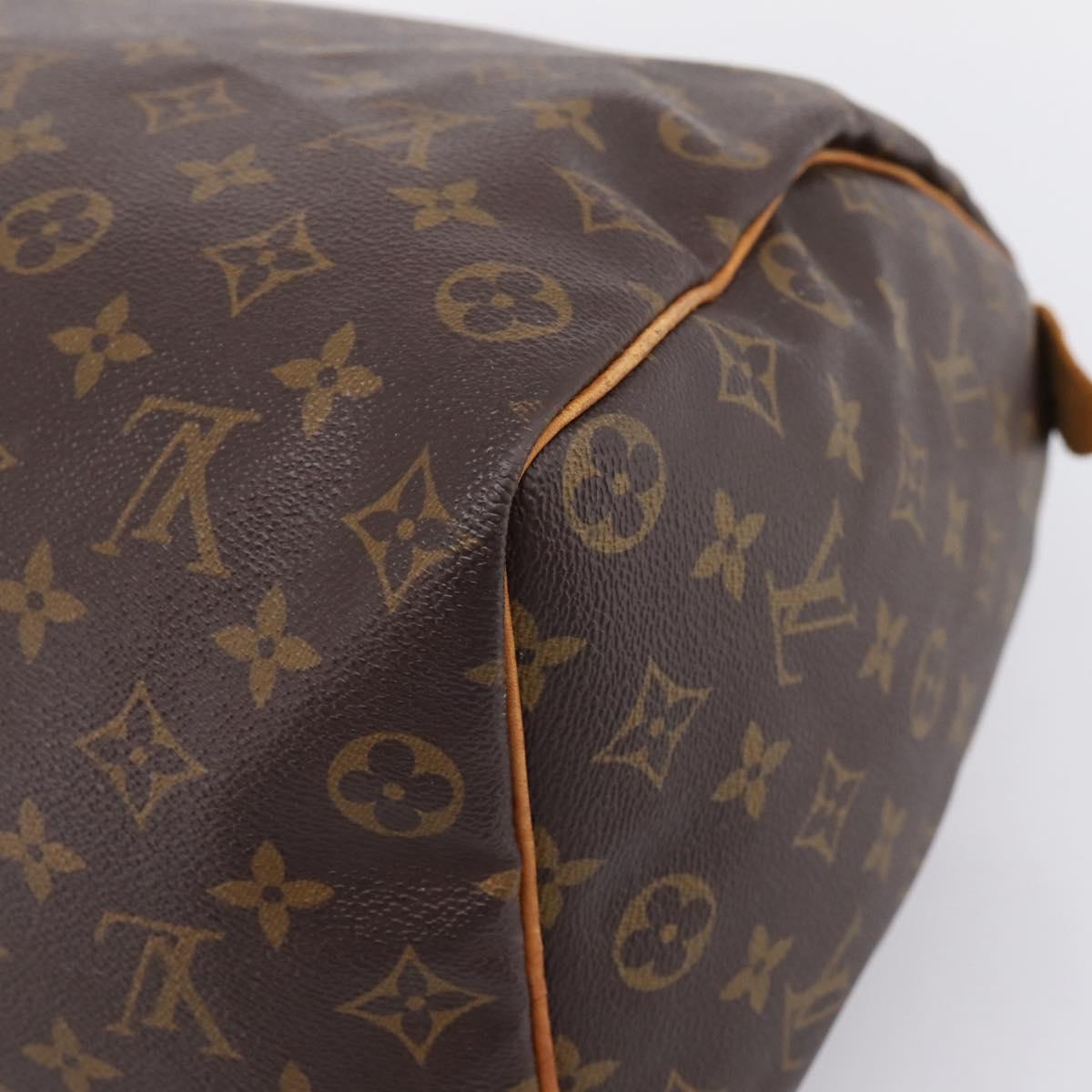 LOUIS VUITTON Monogram Speedy 35 Hand Bag M41524 LV Auth 205222