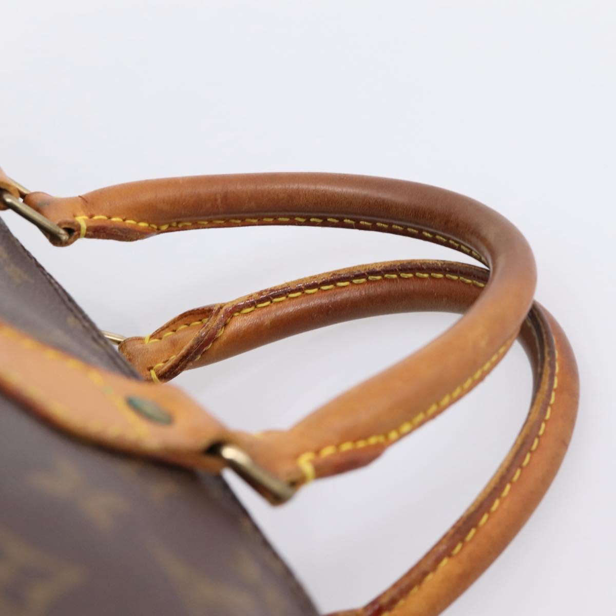 LOUIS VUITTON Monogram Speedy 35 Hand Bag M41524 LV Auth 205222