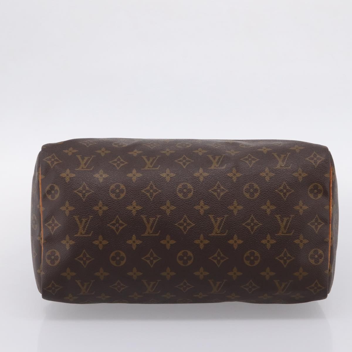 LOUIS VUITTON Monogram Speedy 35 Hand Bag M41524 LV Auth 205222