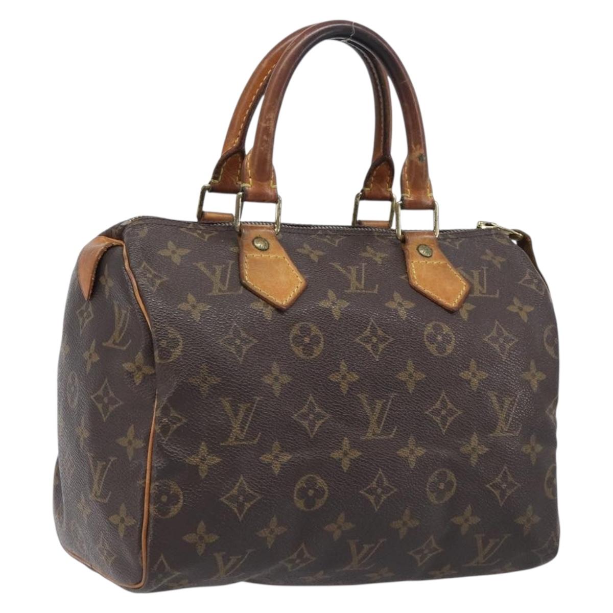 LOUIS VUITTON Monogram Speedy 25 Hand Bag M41528 LV Auth 205225
