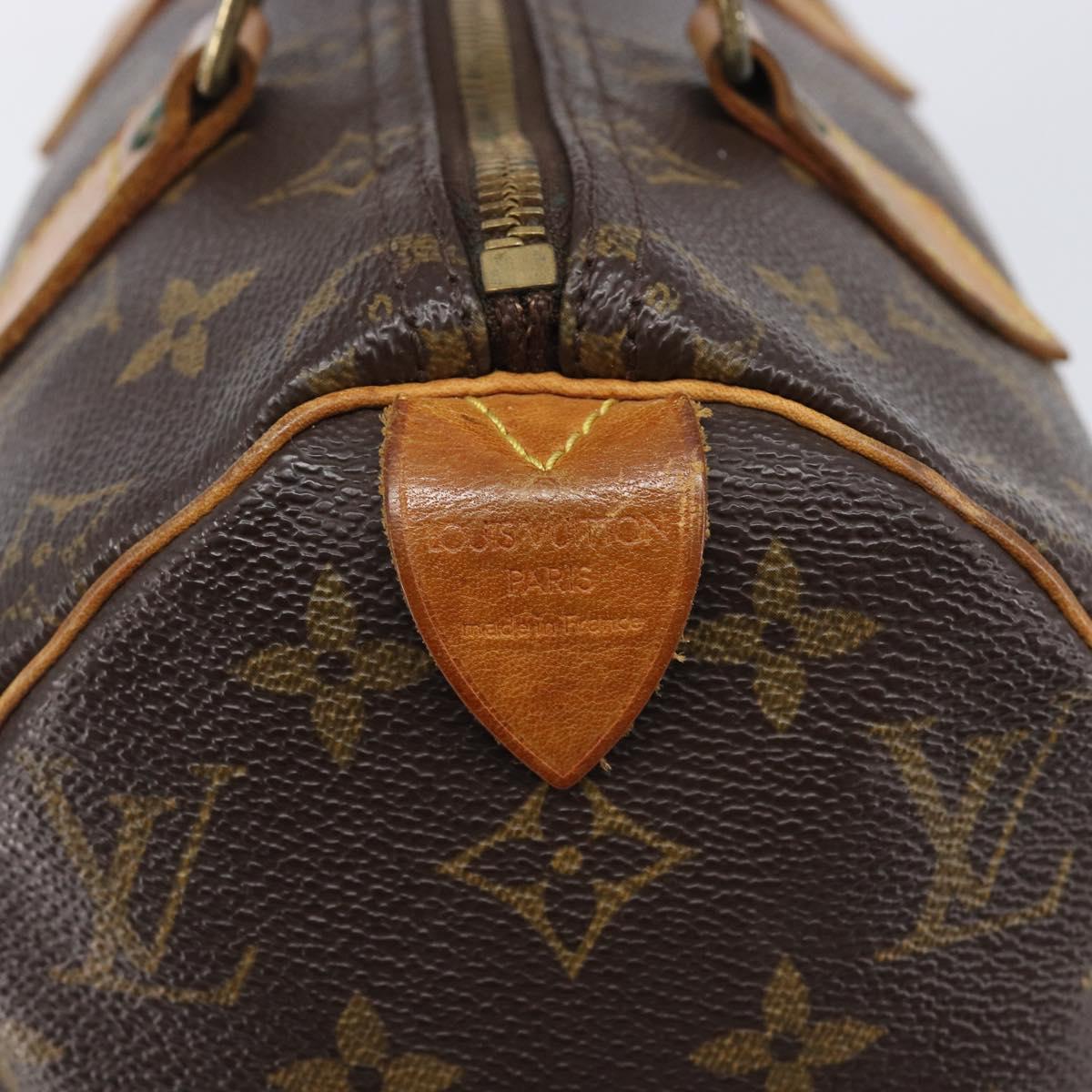 LOUIS VUITTON Monogram Speedy 25 Hand Bag M41528 LV Auth 205225