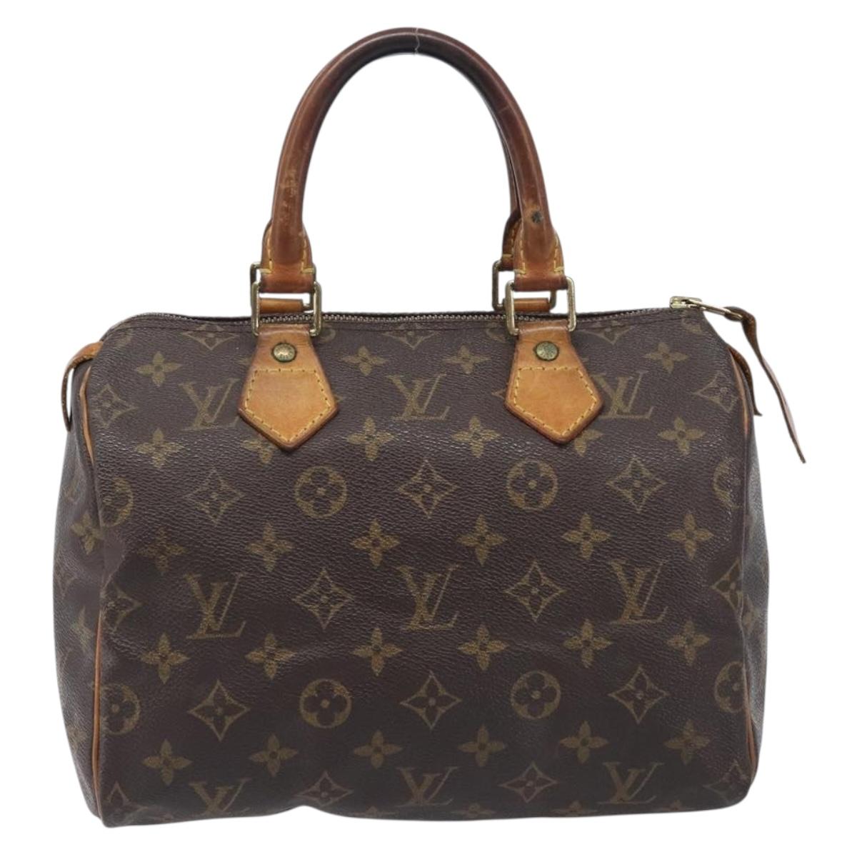 LOUIS VUITTON Monogram Speedy 25 Hand Bag M41528 LV Auth 205225