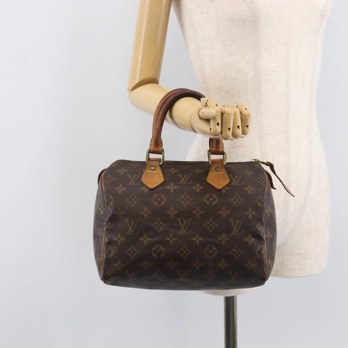 LOUIS VUITTON Monogram Speedy 25 Hand Bag M41528 LV Auth 205225