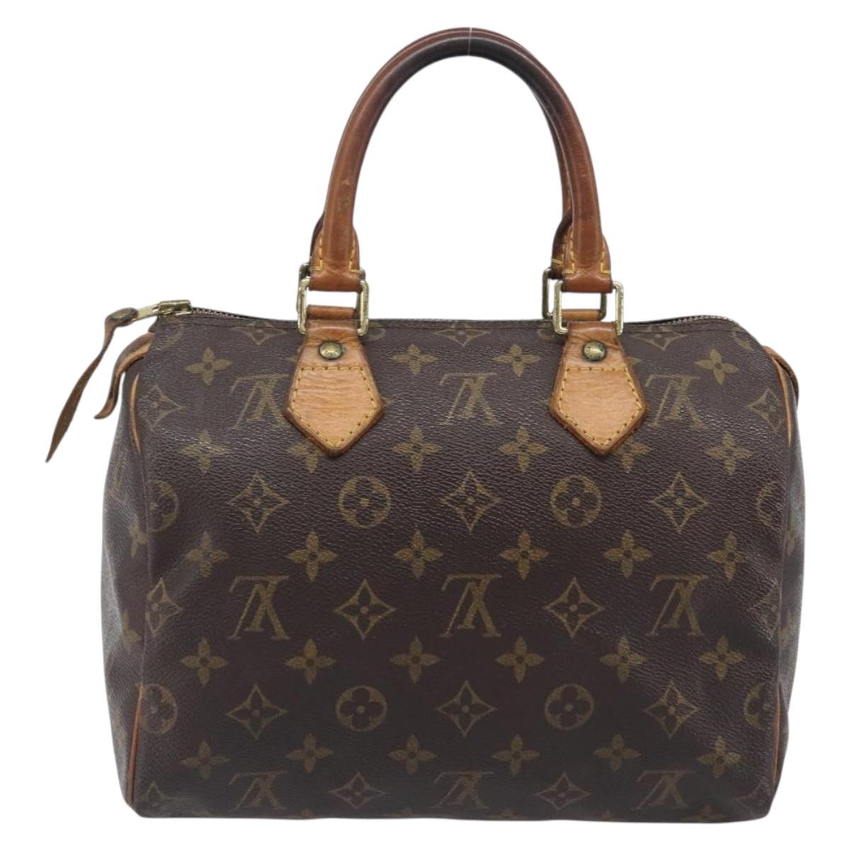 LOUIS VUITTON Monogram Speedy 25 Hand Bag M41528 LV Auth 205225