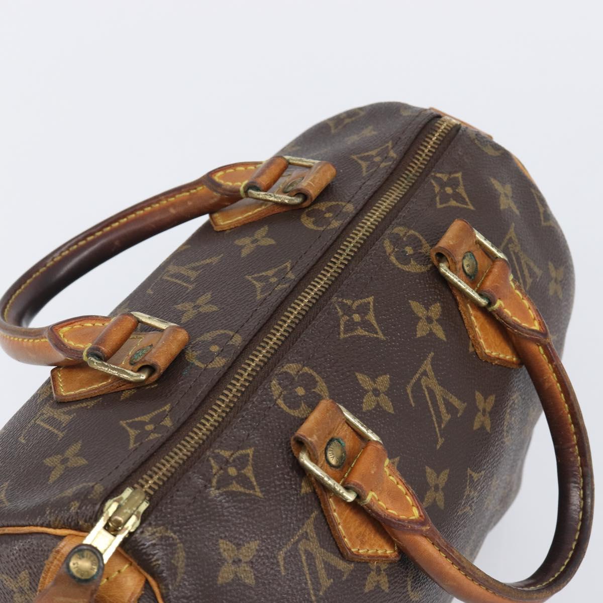 LOUIS VUITTON Monogram Speedy 25 Hand Bag M41528 LV Auth 205225