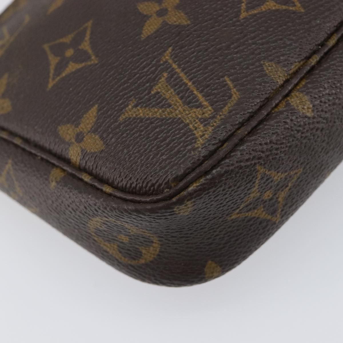 LOUIS VUITTON Monogram Pochette Accessoires Pouch M51980 LV Auth 205230