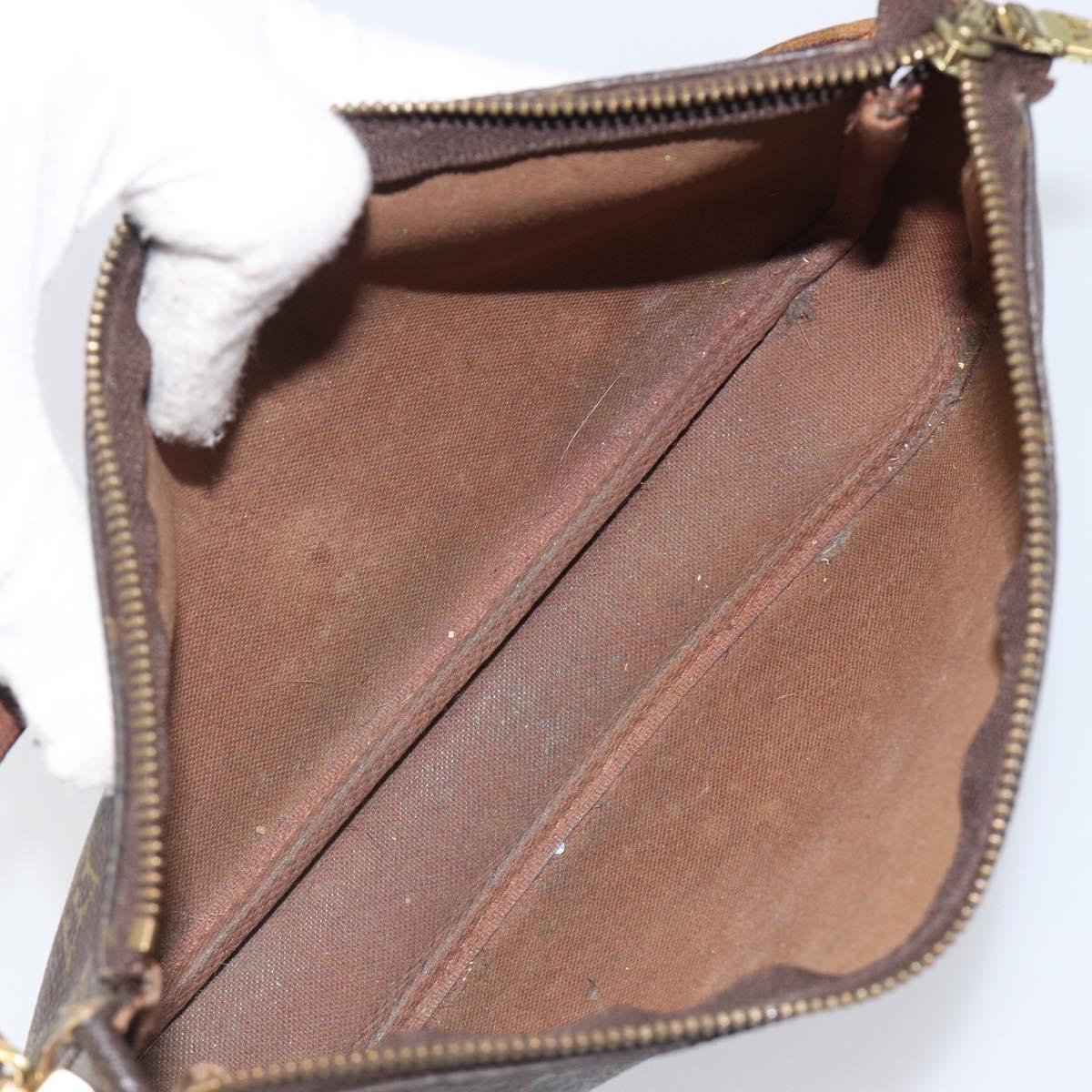 LOUIS VUITTON Monogram Pochette Accessoires Pouch M51980 LV Auth 205230