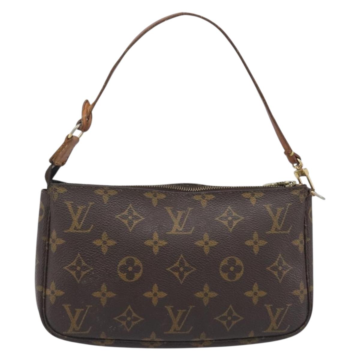 LOUIS VUITTON Monogram Pochette Accessoires Pouch M51980 LV Auth 205230