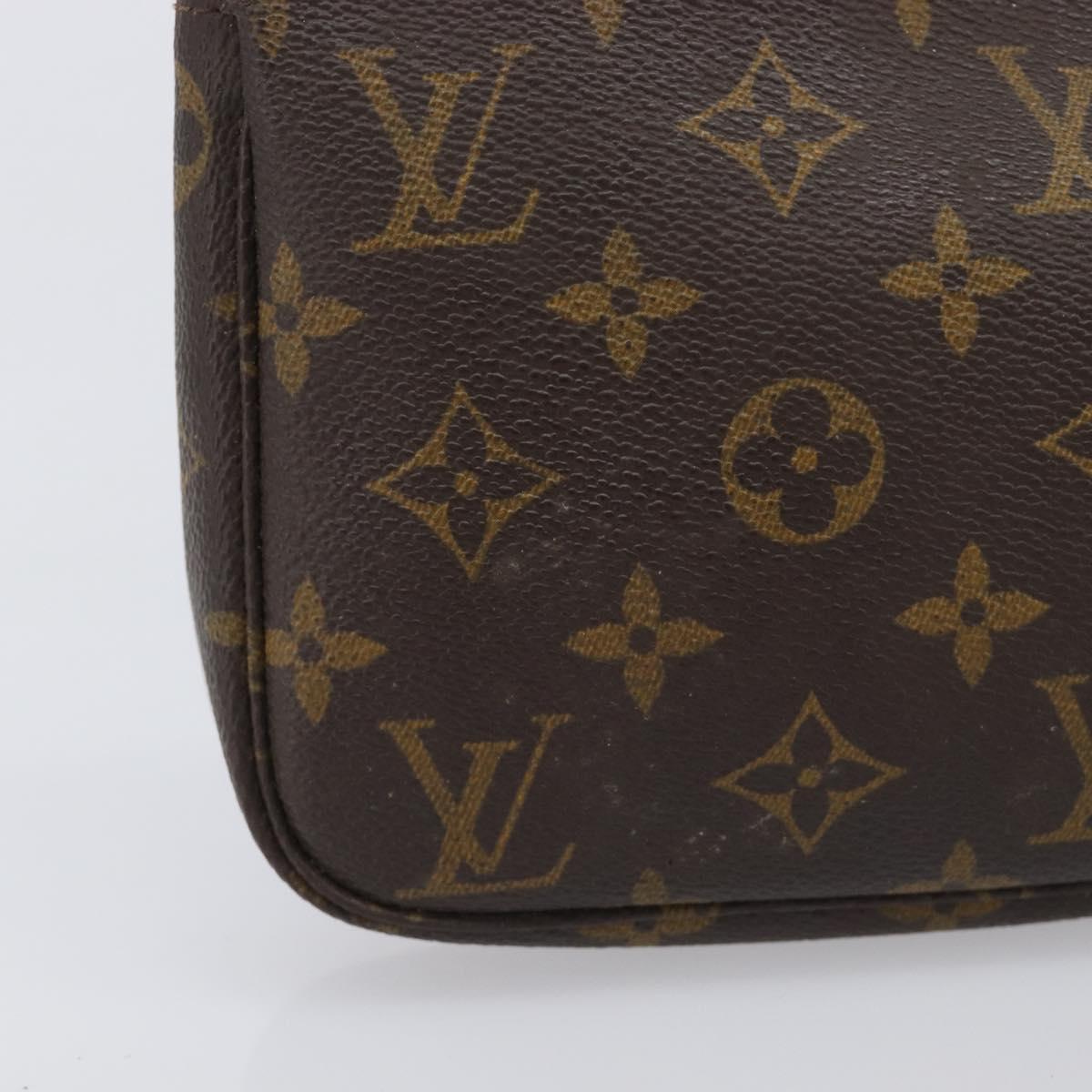 LOUIS VUITTON Monogram Pochette Accessoires Pouch M51980 LV Auth 205230