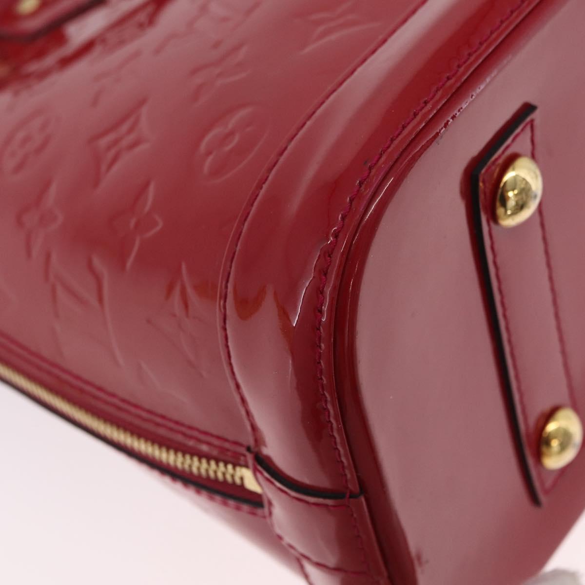 LOUIS VUITTON Monogram Vernis Alma PM Bag Rose Andian M91770 LV Auth 205266V