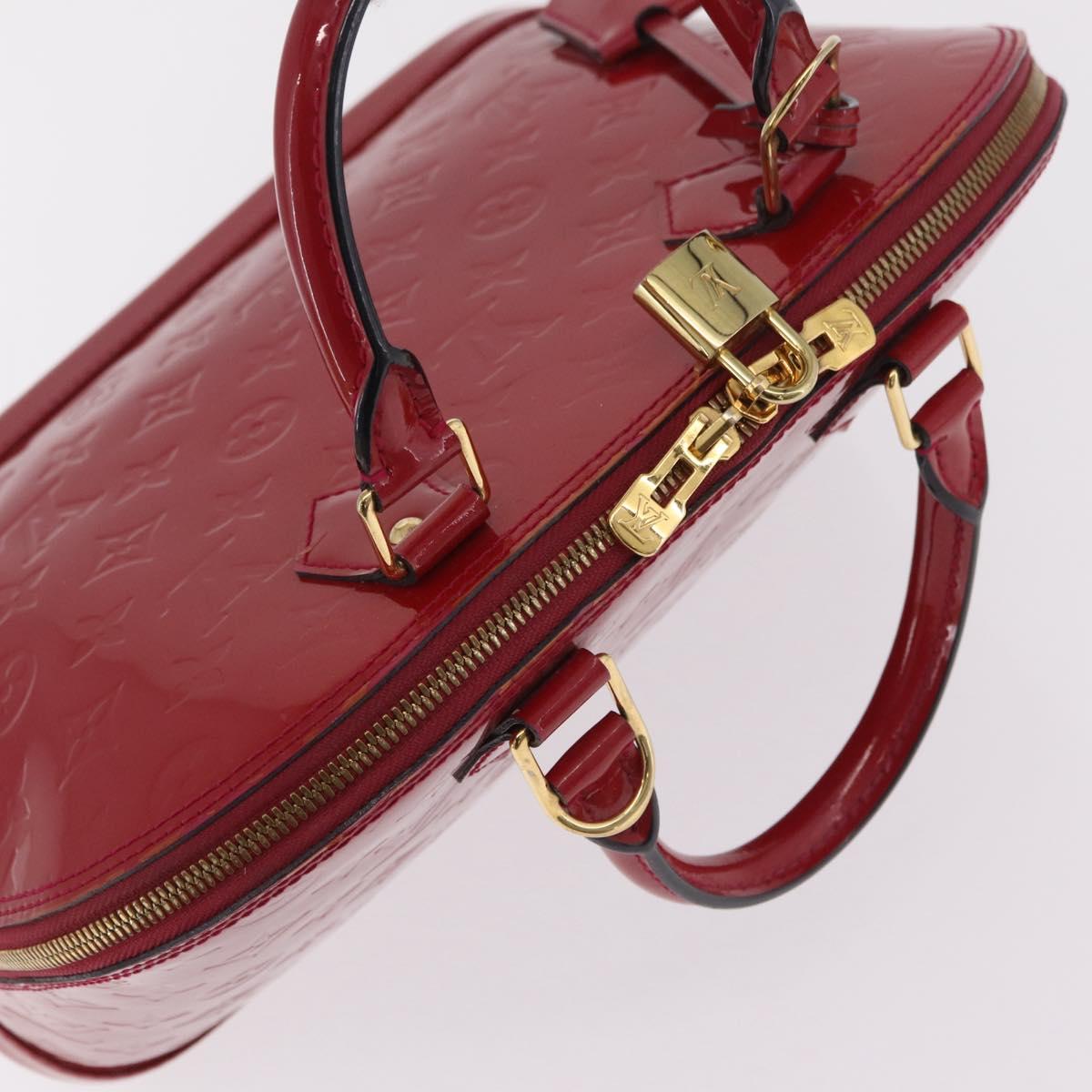 LOUIS VUITTON Monogram Vernis Alma PM Bag Rose Andian M91770 LV Auth 205266V
