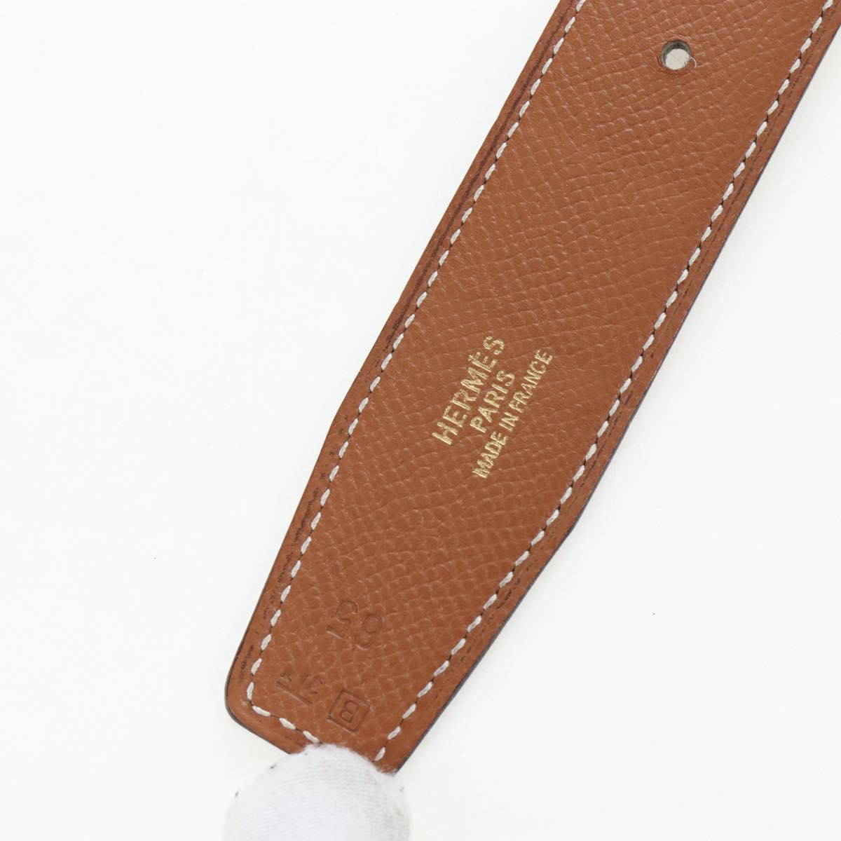 HERMES Constance H belt Belt Leather 65 Black Auth 205267M