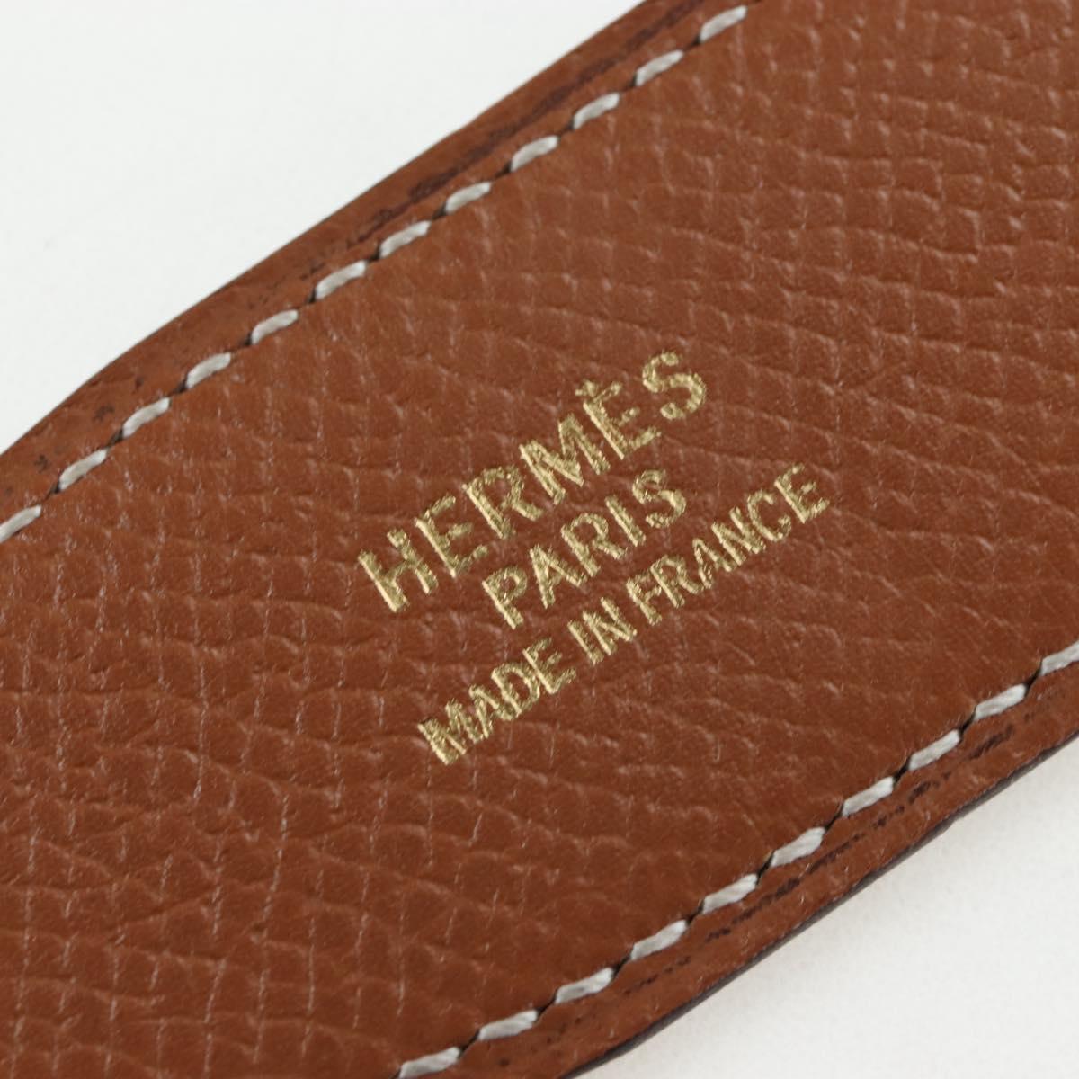 HERMES Constance H belt Belt Leather 65 Black Auth 205267M