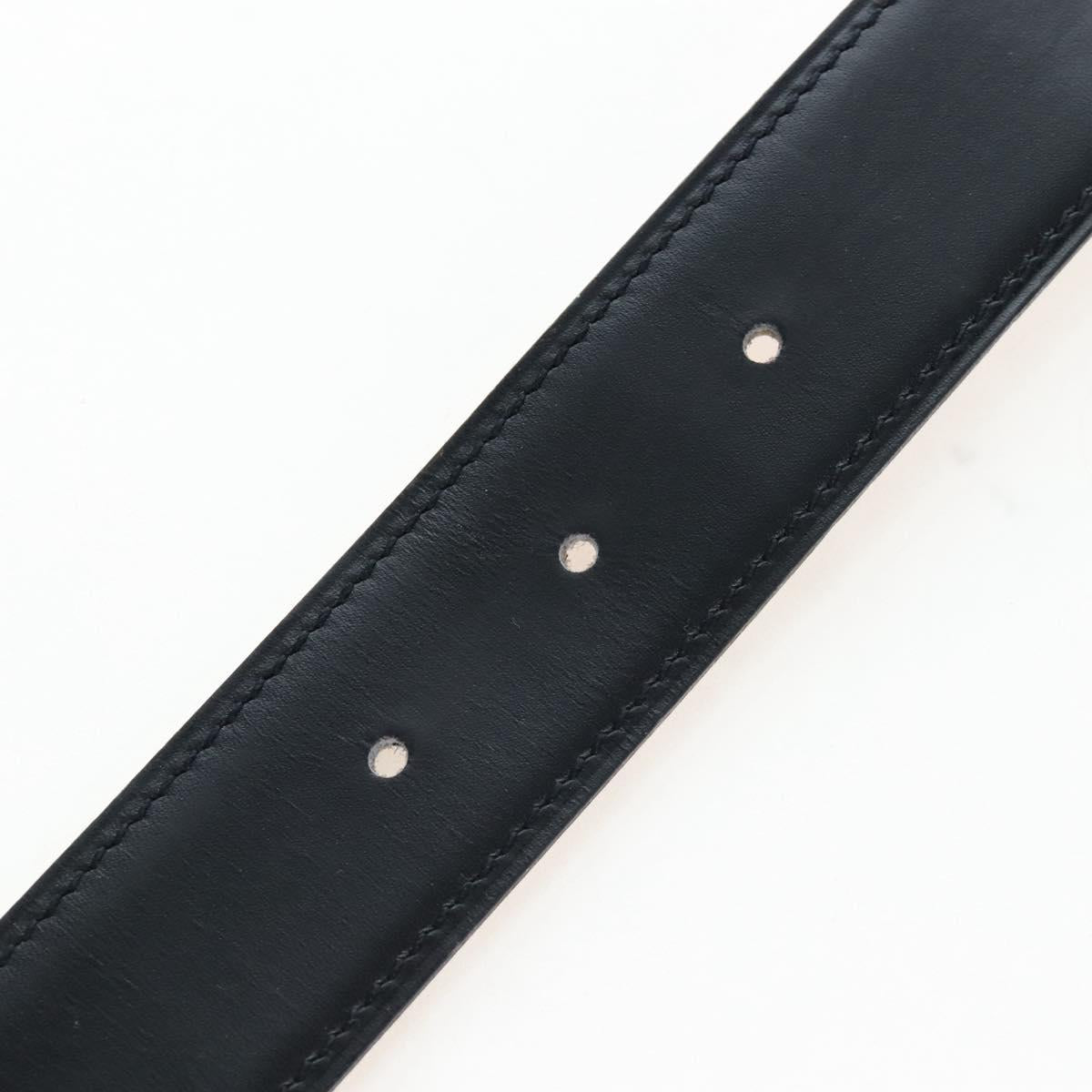 HERMES Constance H belt Belt Leather 65 Black Auth 205267M