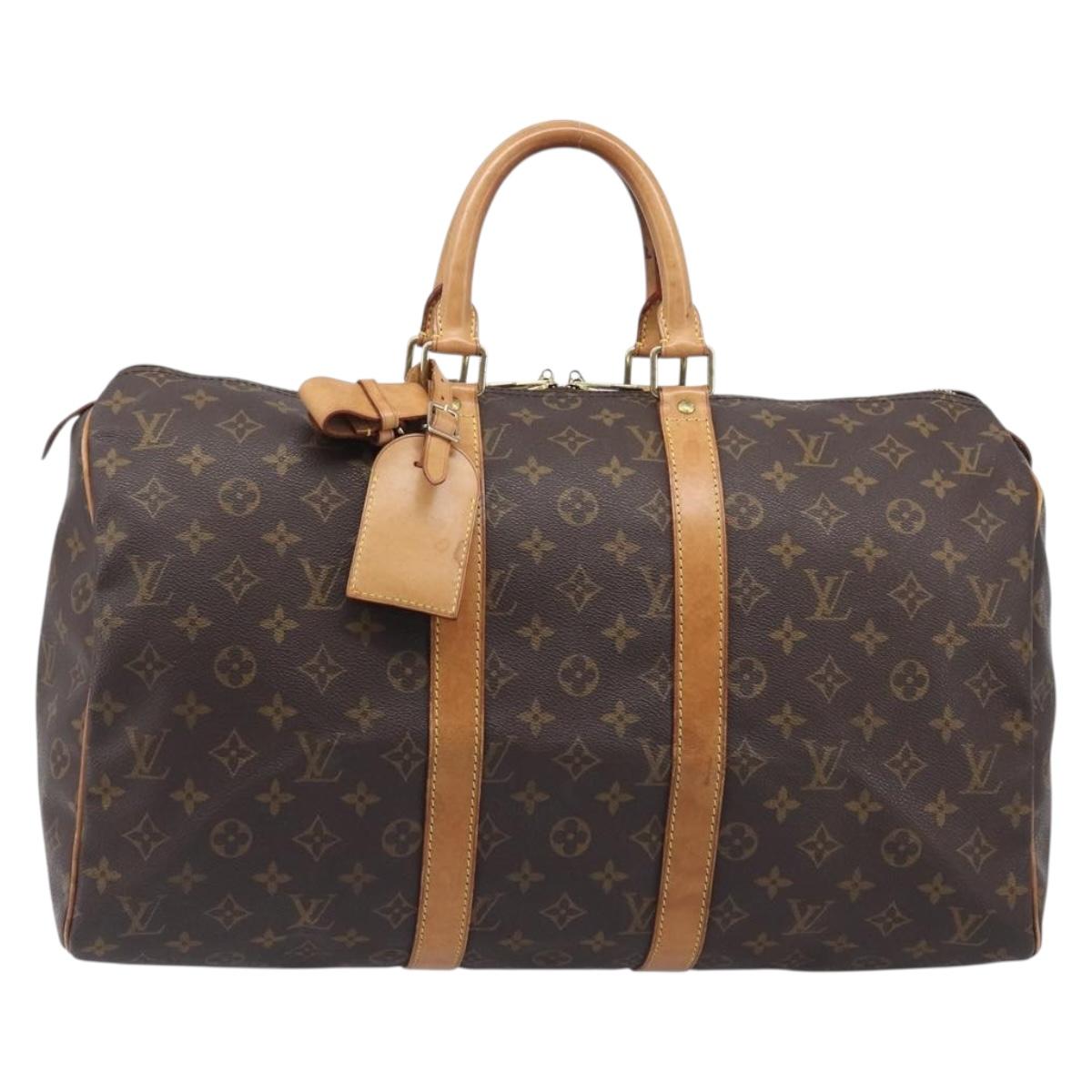 LOUIS VUITTON Monogram Keepall 45 Boston Bag M41428 LV Auth 205272A