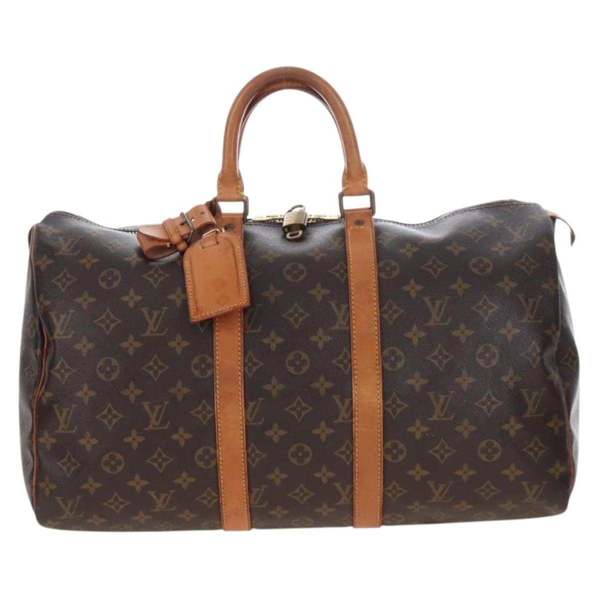 LOUIS VUITTON Monogram Keepall 45 Boston Bag M41428 LV Auth 205274V