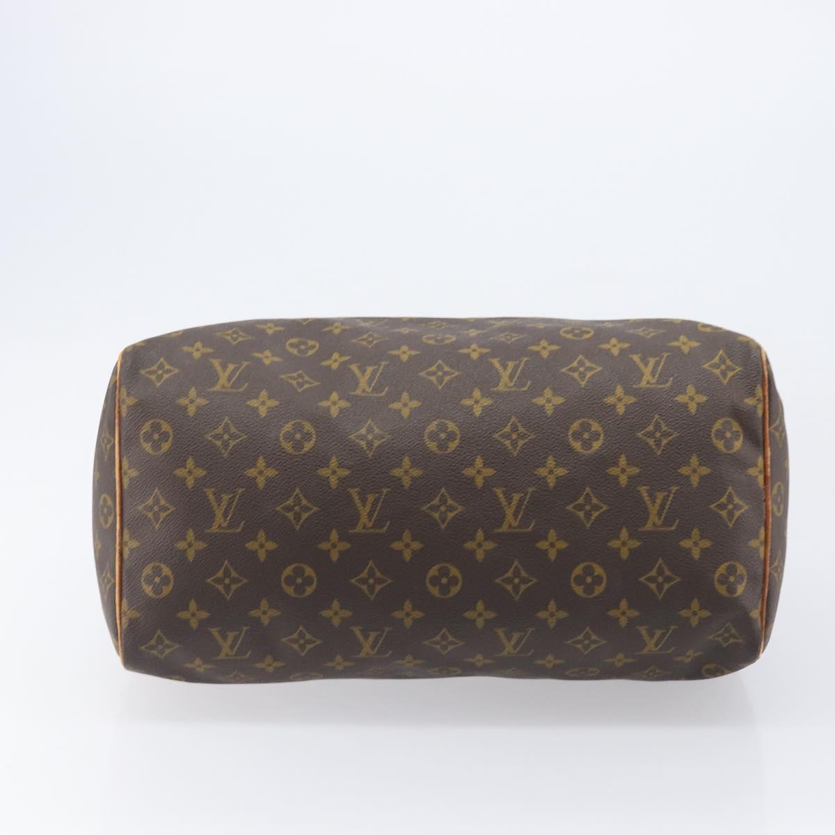 LOUIS VUITTON Monogram Speedy 35 Hand Bag M41524 LV Auth 205275