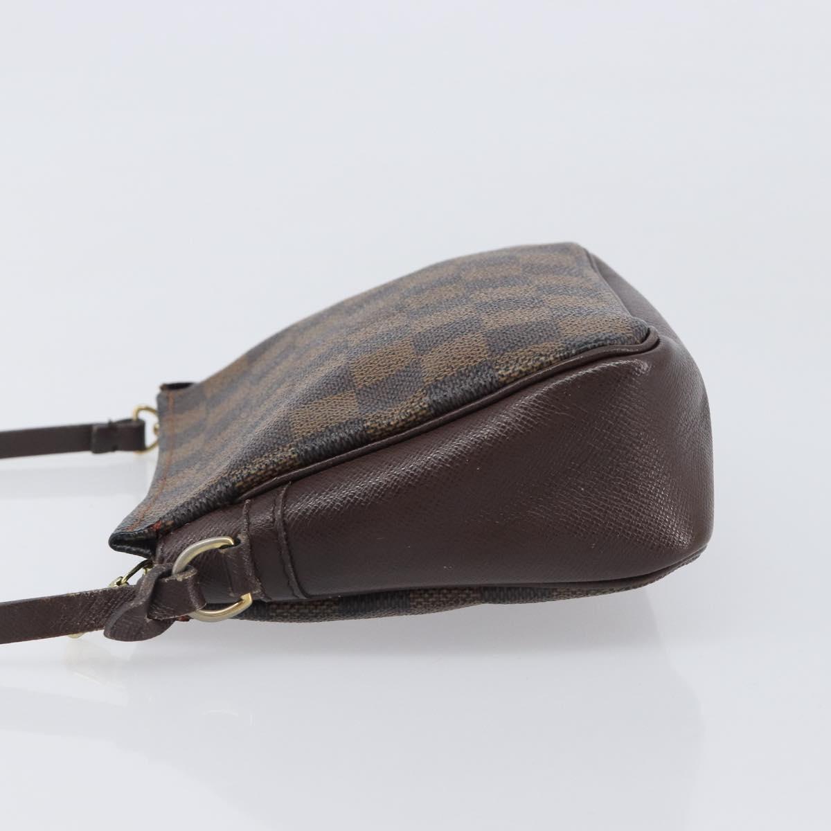 LOUIS VUITTON Damier Ebene Trousse Makeup Pouch N51982 LV Auth 205283A
