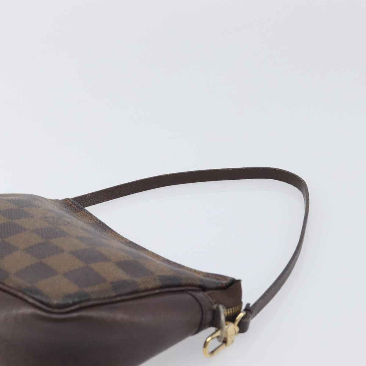 LOUIS VUITTON Damier Ebene Trousse Makeup Pouch N51982 LV Auth 205283A