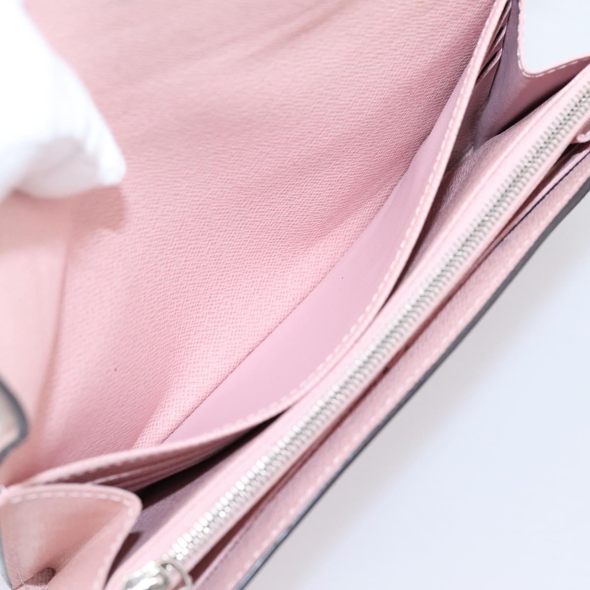 LOUIS VUITTON Epi Portefeuille Sarah Wallet Rose valerine M61216 LV Auth 205284V