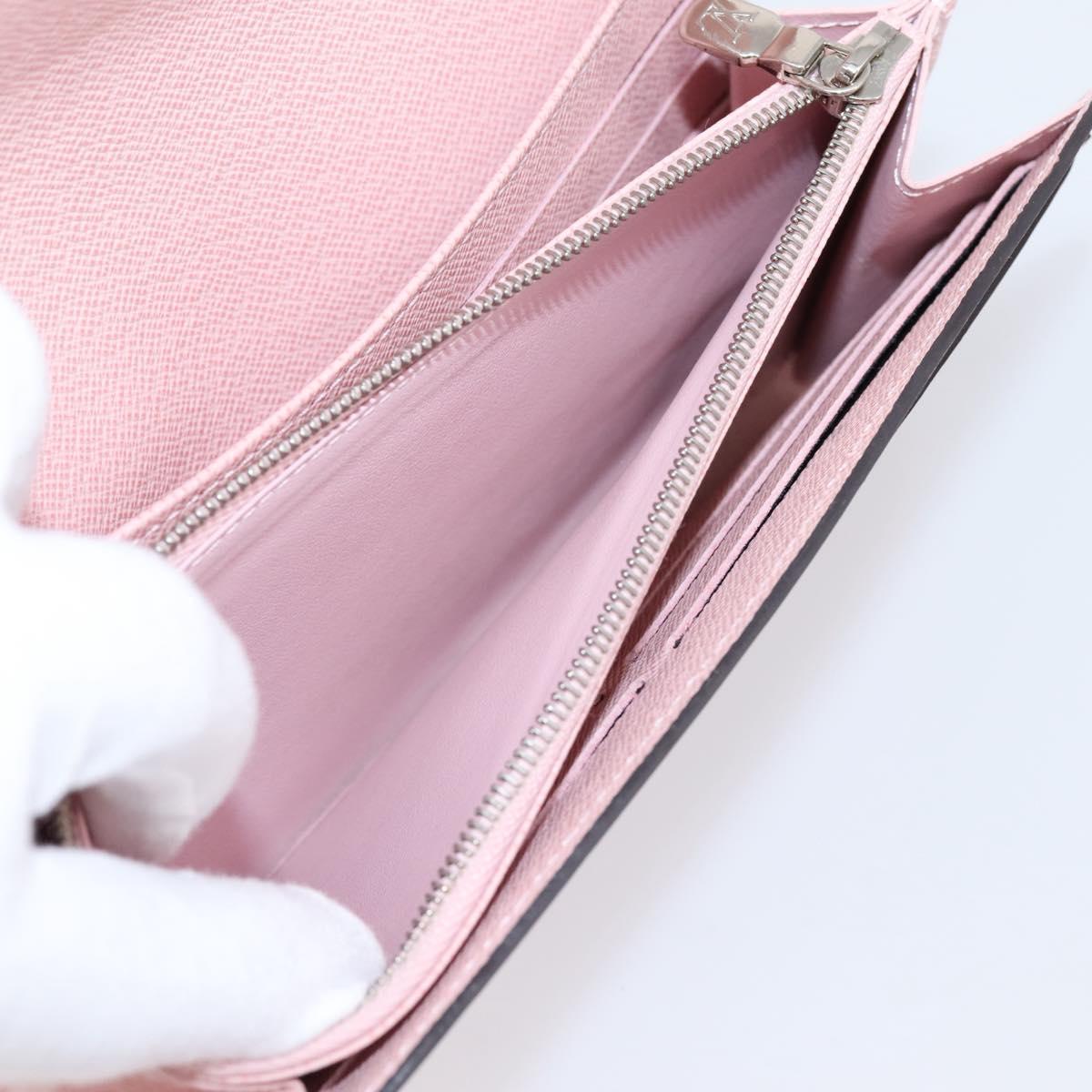 LOUIS VUITTON Epi Portefeuille Sarah Wallet Rose valerine M61216 LV Auth 205284V