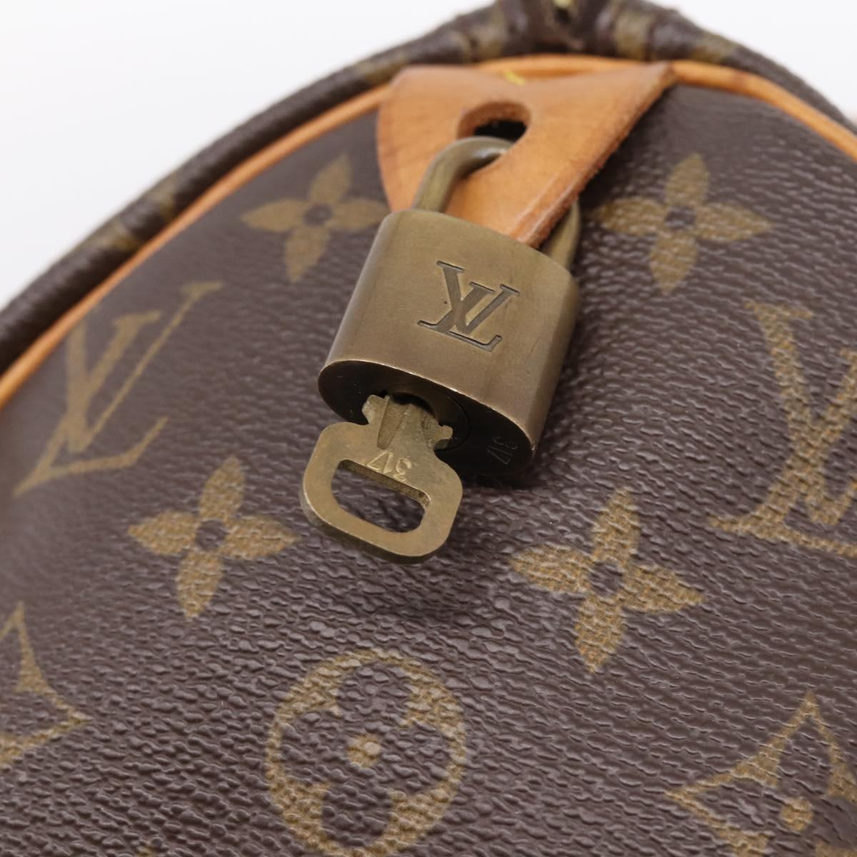 LOUIS VUITTON Monogram Speedy 25 Hand Bag M41528 LV Auth 205292V