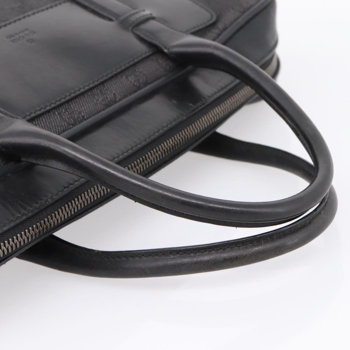 GUCCI GG Supreme Tote Bag Black Silver 101666 Auth 205293