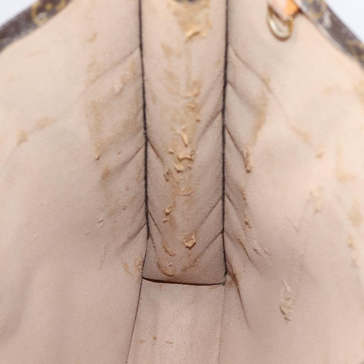 LOUIS VUITTON Monogram Sac Plat Hand Bag M51140 LV Auth 205307
