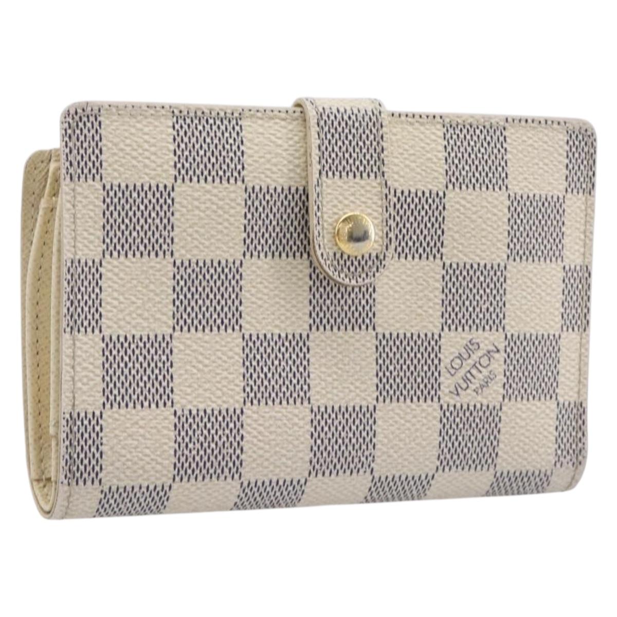 LOUIS VUITTON Damier Azur Portefeuille Viennois Wallet N61676 LV Auth 205320A