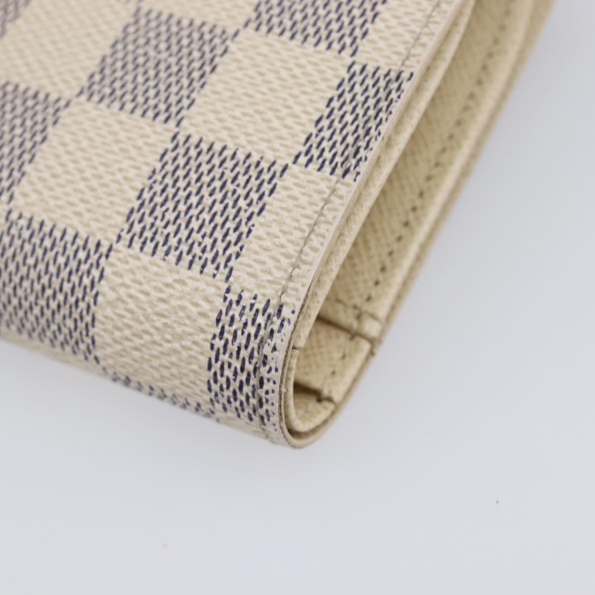 LOUIS VUITTON Damier Azur Portefeuille Viennois Wallet N61676 LV Auth 205320A