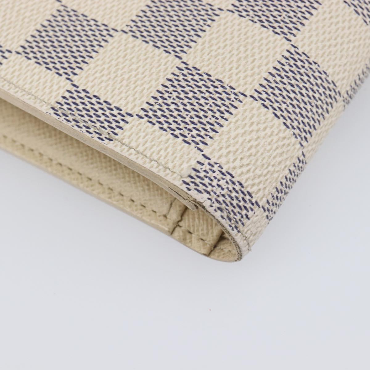 LOUIS VUITTON Damier Azur Portefeuille Viennois Wallet N61676 LV Auth 205320A