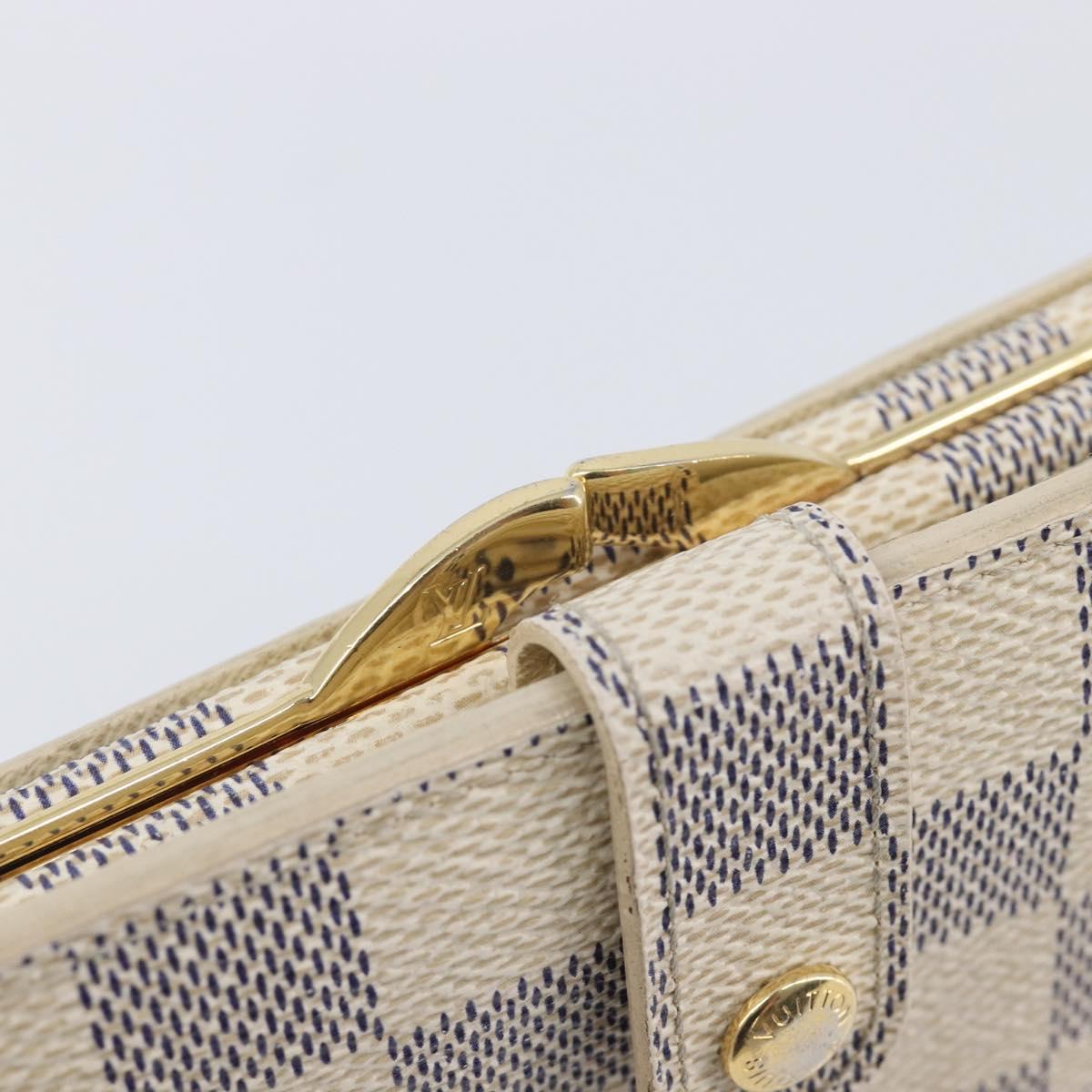 LOUIS VUITTON Damier Azur Portefeuille Viennois Wallet N61676 LV Auth 205320A