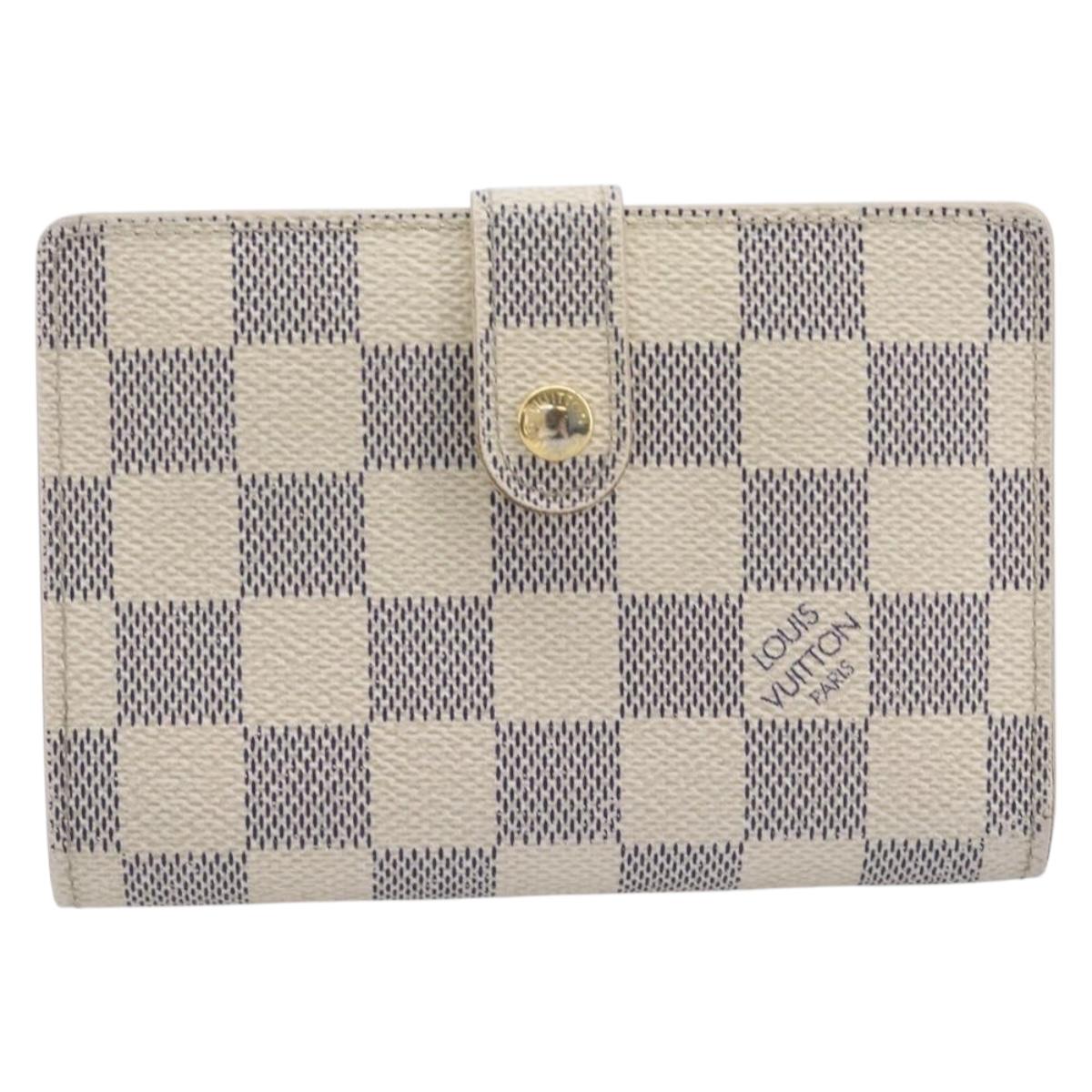 LOUIS VUITTON Damier Azur Portefeuille Viennois Wallet N61676 LV Auth 205320A
