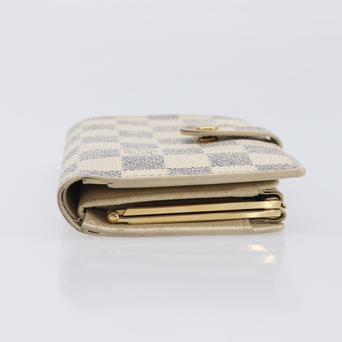LOUIS VUITTON Damier Azur Portefeuille Viennois Wallet N61676 LV Auth 205320A