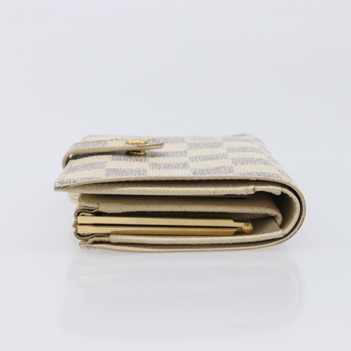LOUIS VUITTON Damier Azur Portefeuille Viennois Wallet N61676 LV Auth 205320A