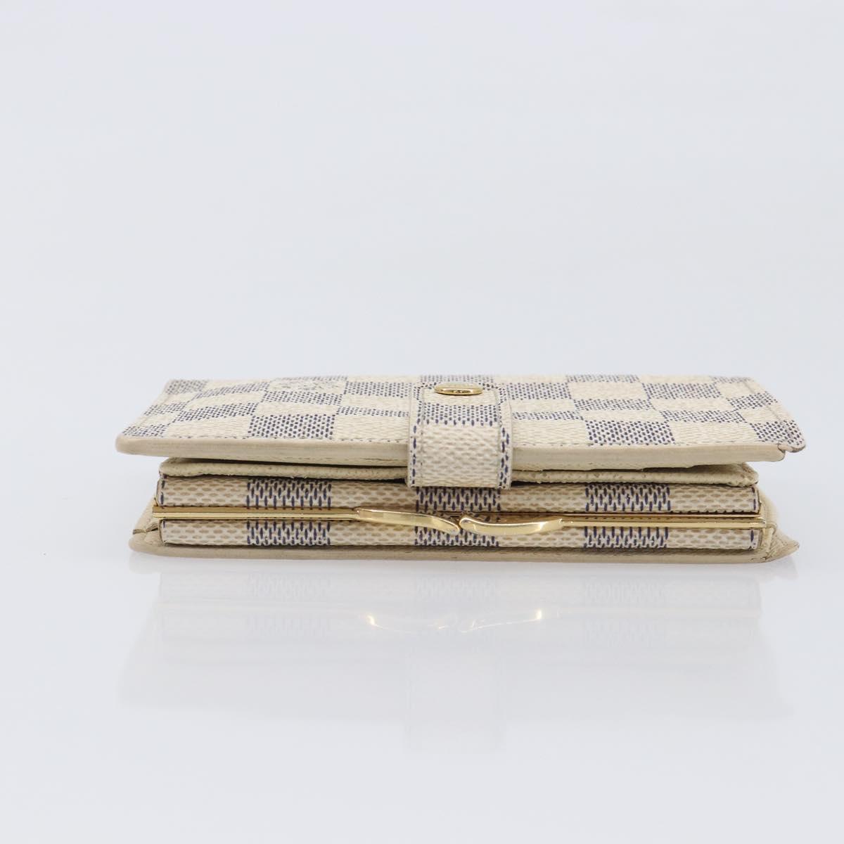 LOUIS VUITTON Damier Azur Portefeuille Viennois Wallet N61676 LV Auth 205320A