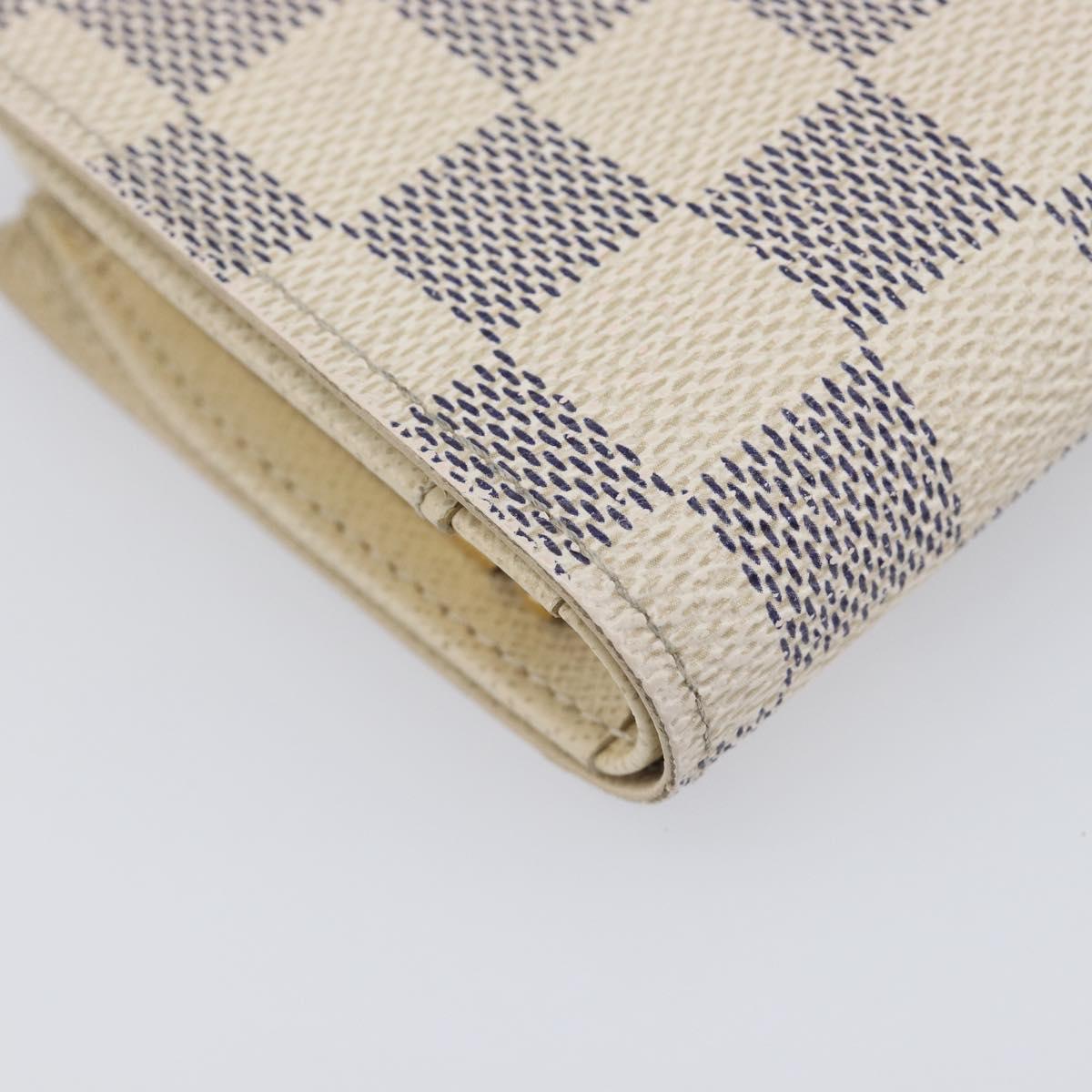 LOUIS VUITTON Damier Azur Portefeuille Viennois Wallet N61676 LV Auth 205320A
