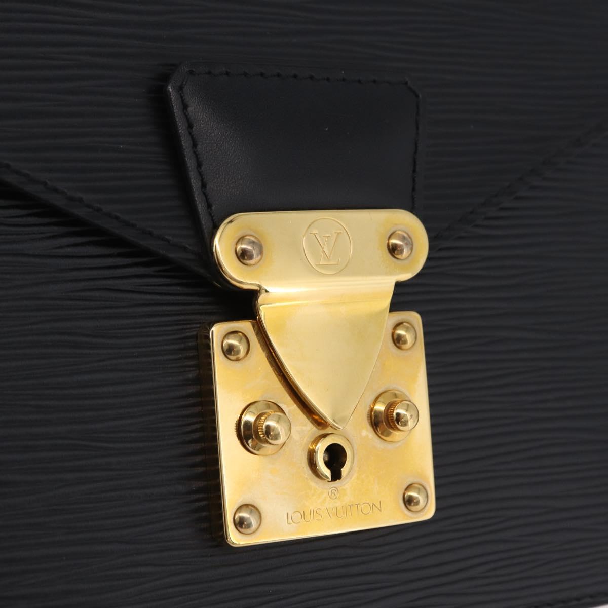 LOUIS VUITTON Epi Concorde Hand Bag Black M52132 LV Auth 205326