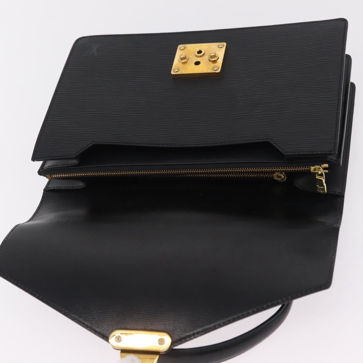 LOUIS VUITTON Epi Concorde Hand Bag Black M52132 LV Auth 205326