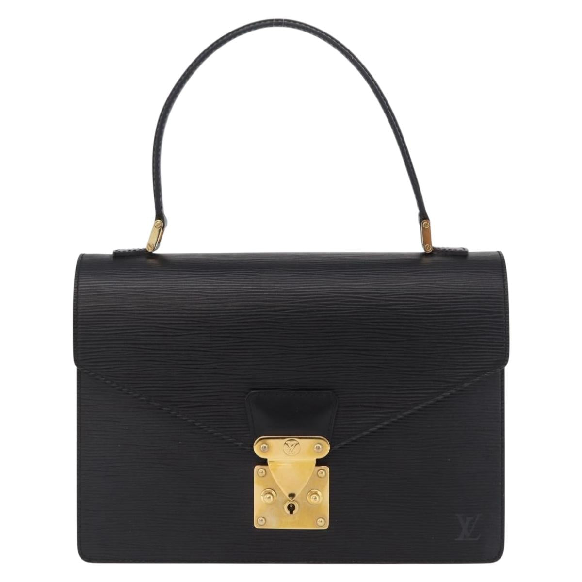 LOUIS VUITTON Epi Concorde Hand Bag Black M52132 LV Auth 205326