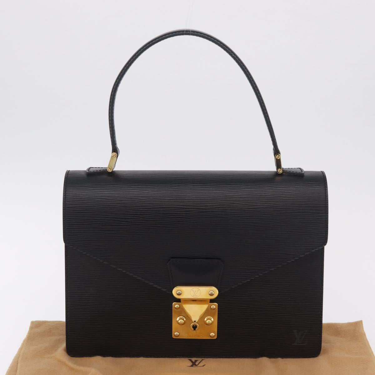 LOUIS VUITTON Epi Concorde Hand Bag Black M52132 LV Auth 205326