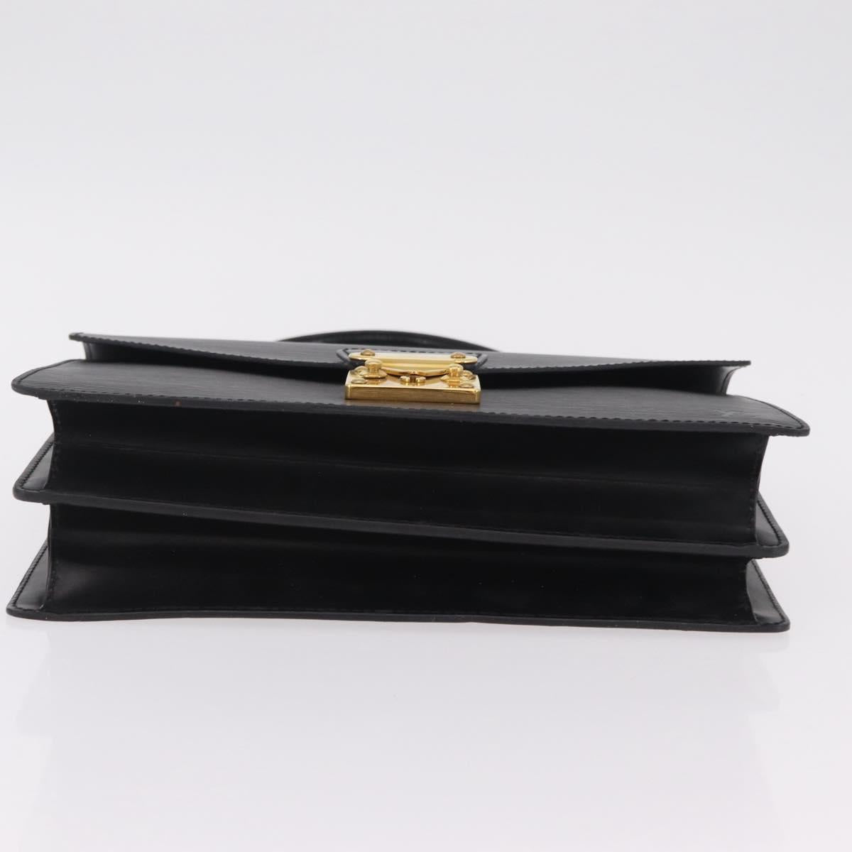 LOUIS VUITTON Epi Concorde Hand Bag Black M52132 LV Auth 205326