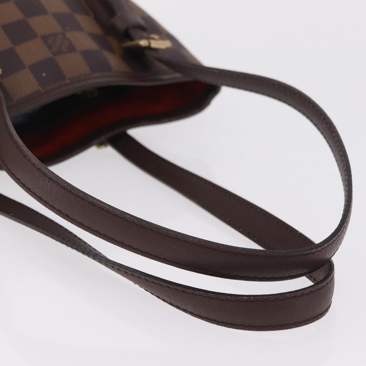 LOUIS VUITTON Damier Ebene Marais Shoulder Bag N42240 LV Auth 205338V