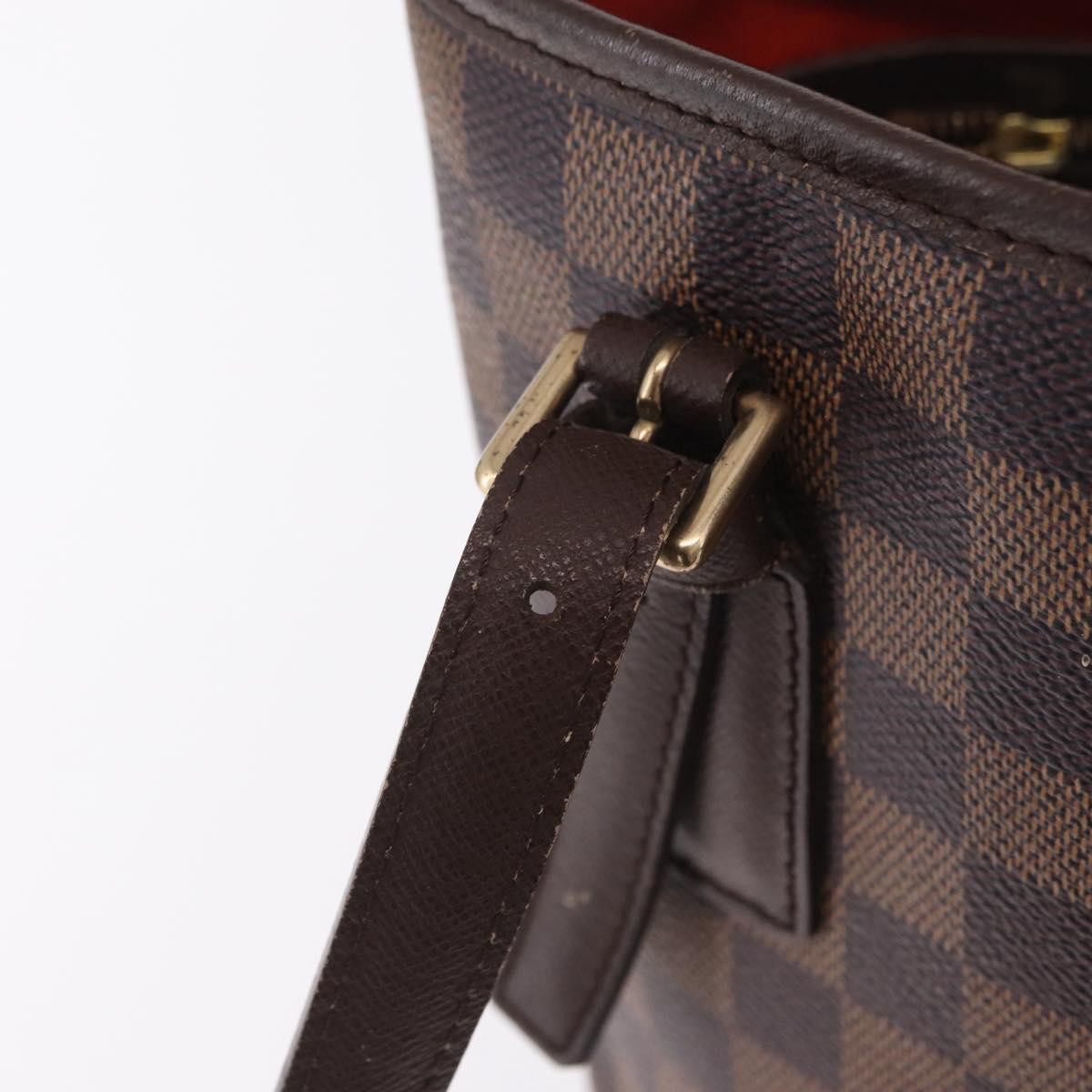 LOUIS VUITTON Damier Ebene Marais Shoulder Bag N42240 LV Auth 205338V